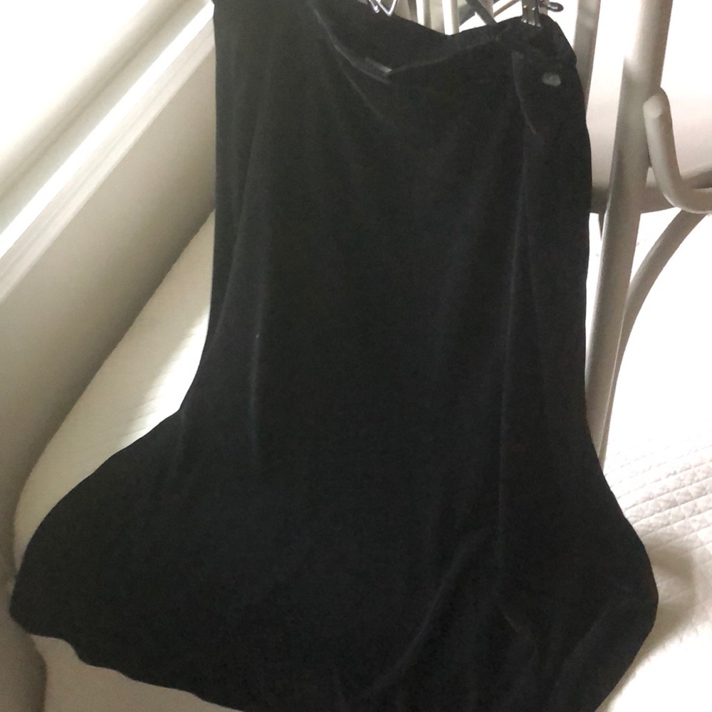 Beautiful black velvet skirt